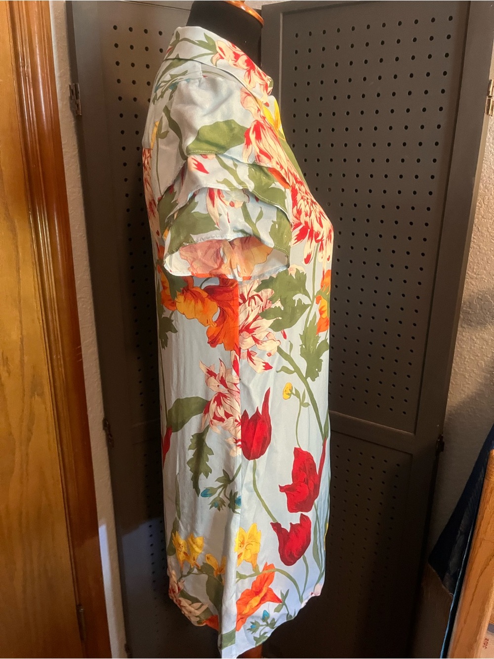 Alice + Olivia Floral Silk Blend Minidress - Picture 6 of 8